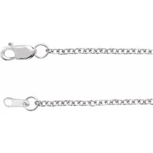14K Rose Gold-Filled 1.5 mm Cable 16" Chain