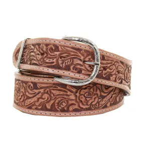 B875B - Rose Tooled Belt
