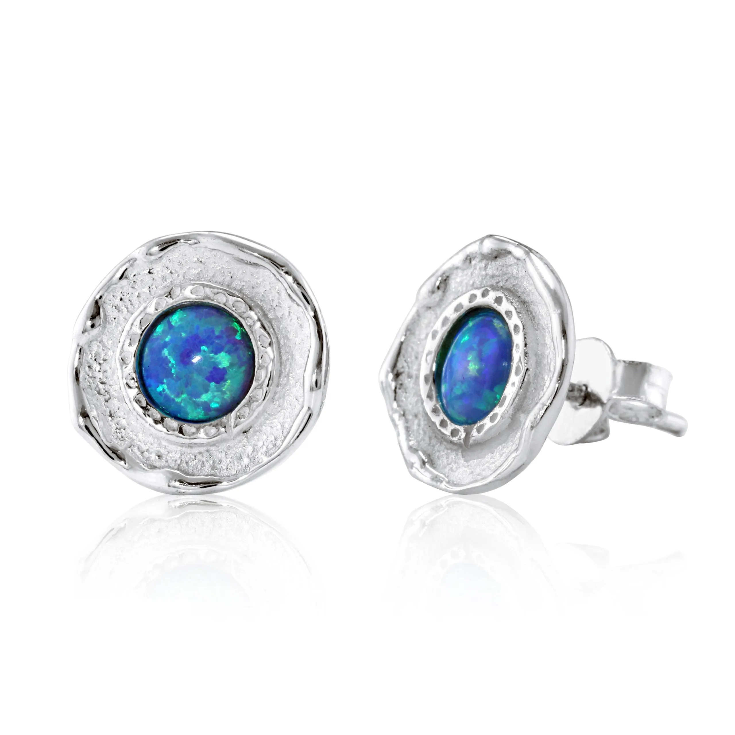 Banyan Pale Blue Opalite Stud Earrings
