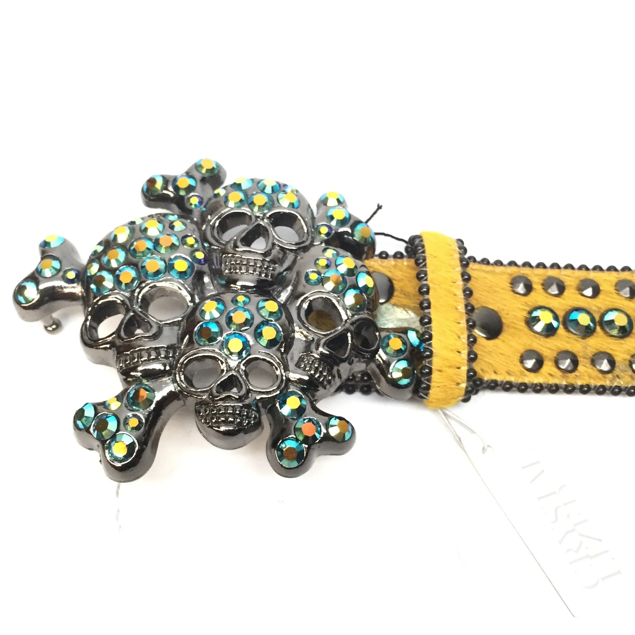 b.b. Simon "Golden Skull" Crystal Belt
