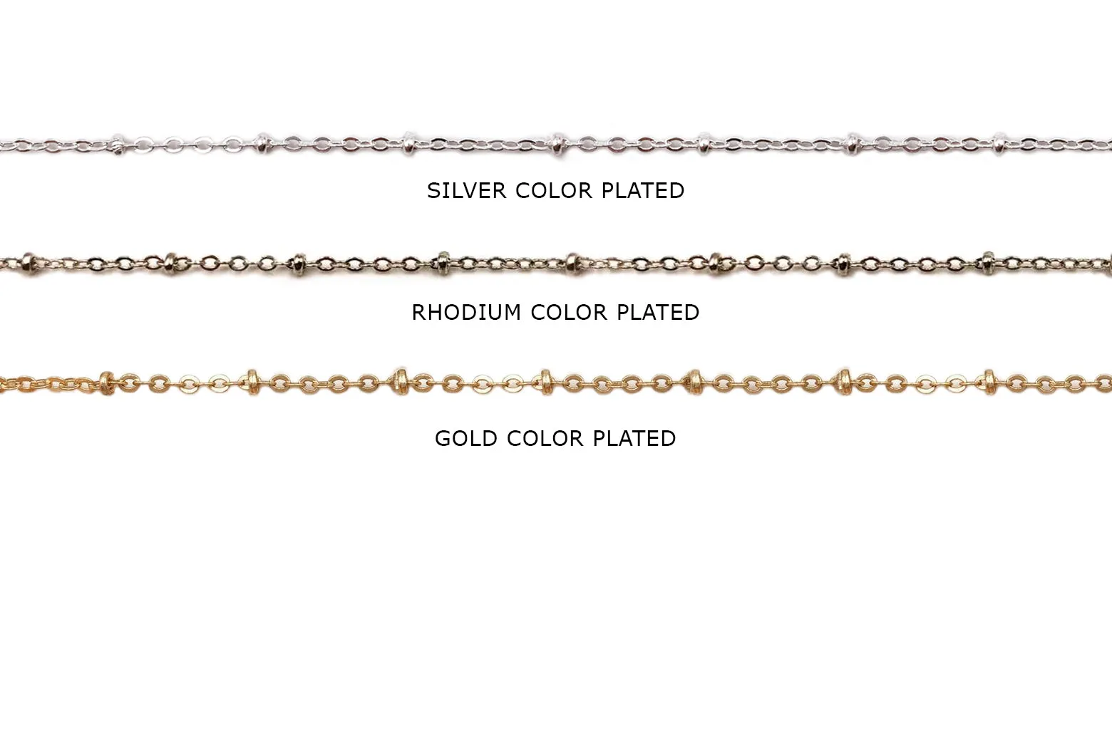 BCH1033 Satellite Chain CHOOSE COLOR FROM DROP DOWN ARROW