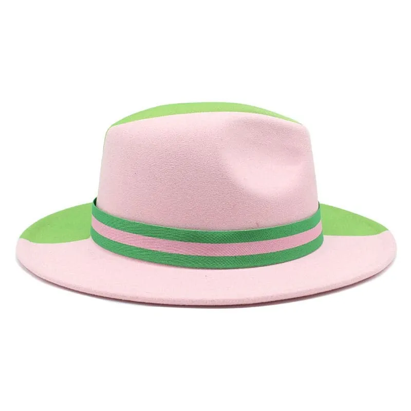 Bicolor Summer Fedora Hat