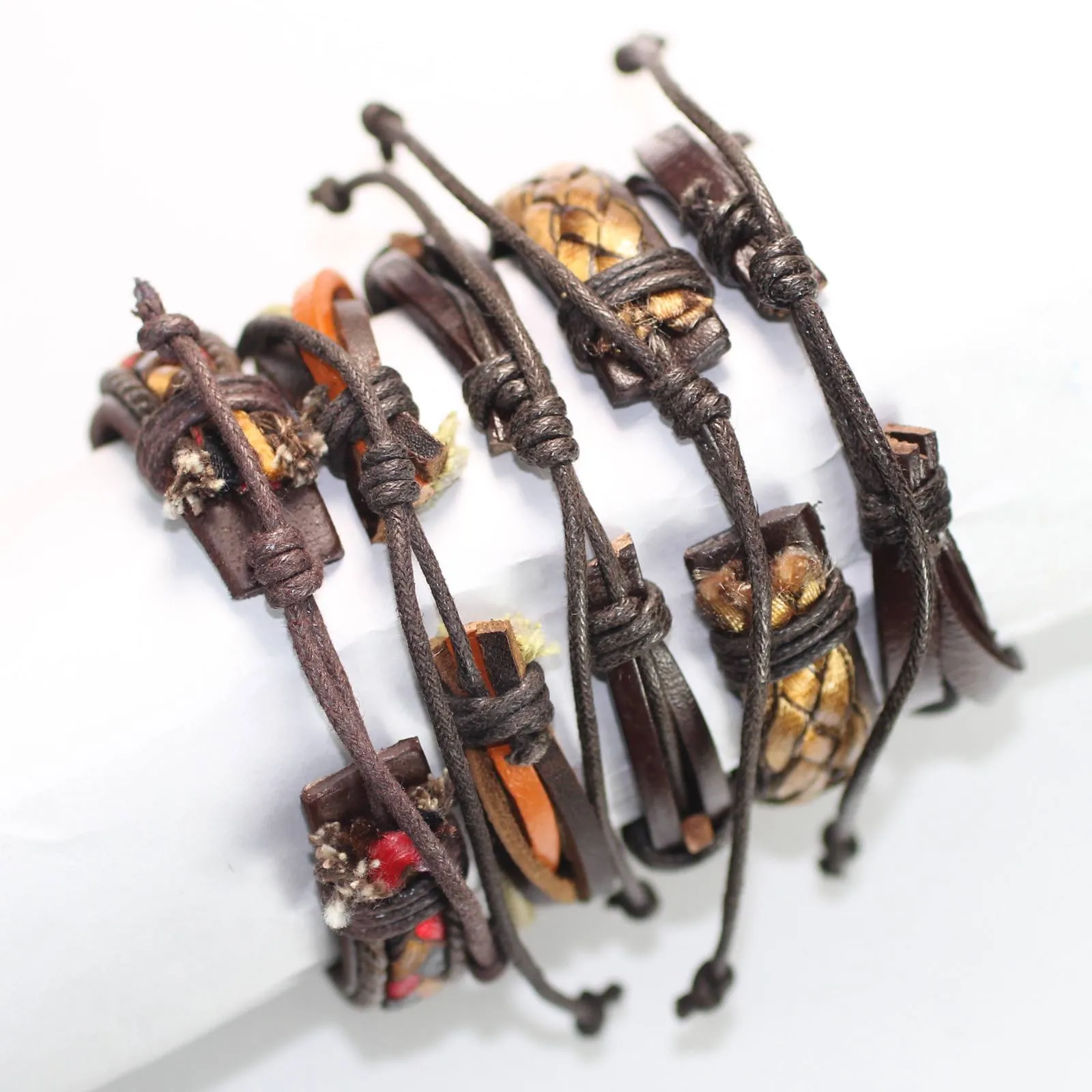Boho-Inspired Leather Bracelets