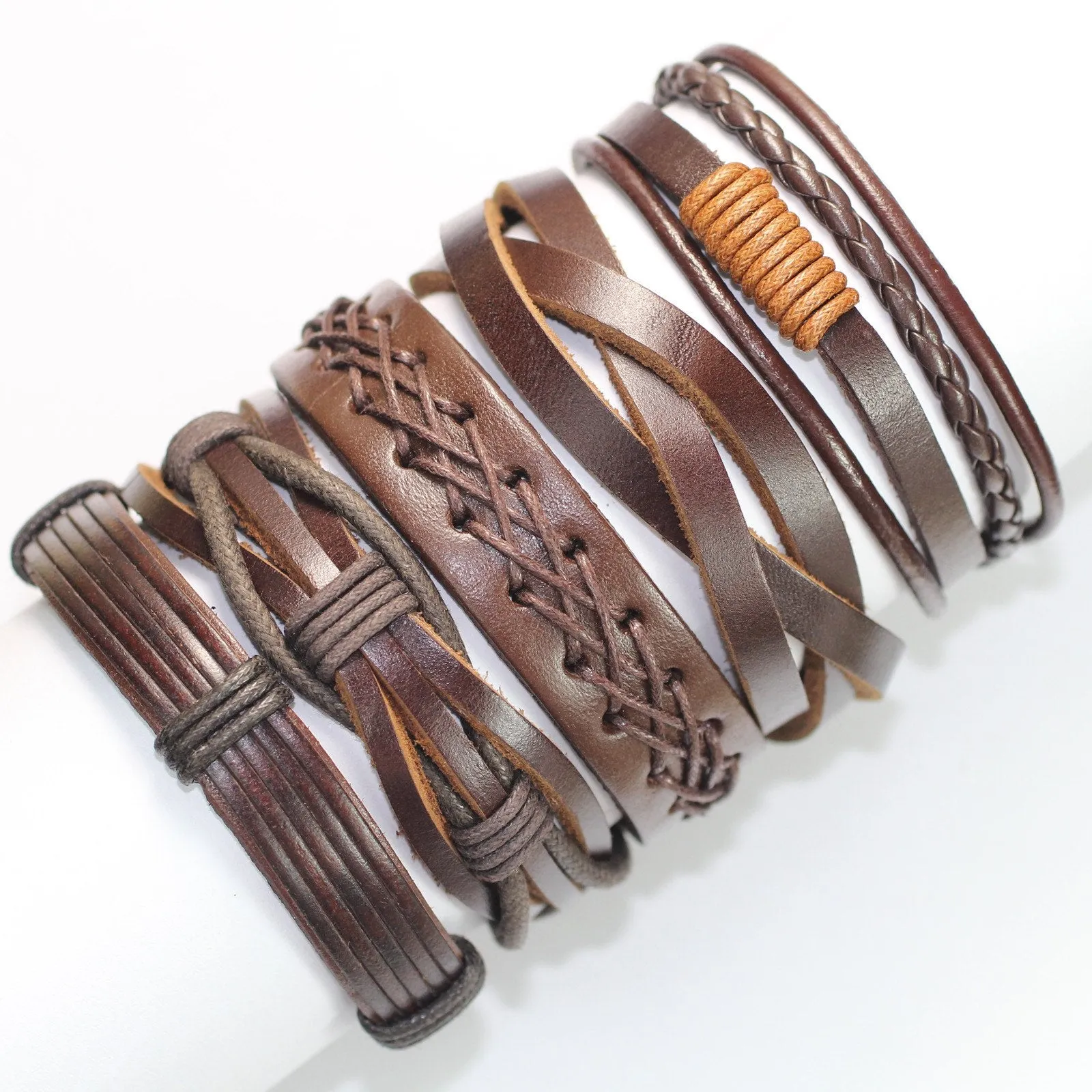 Boho-Inspired Leather Bracelets