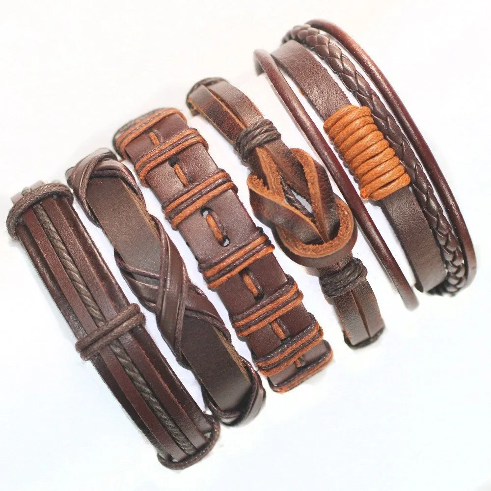 Boho-Inspired Leather Bracelets