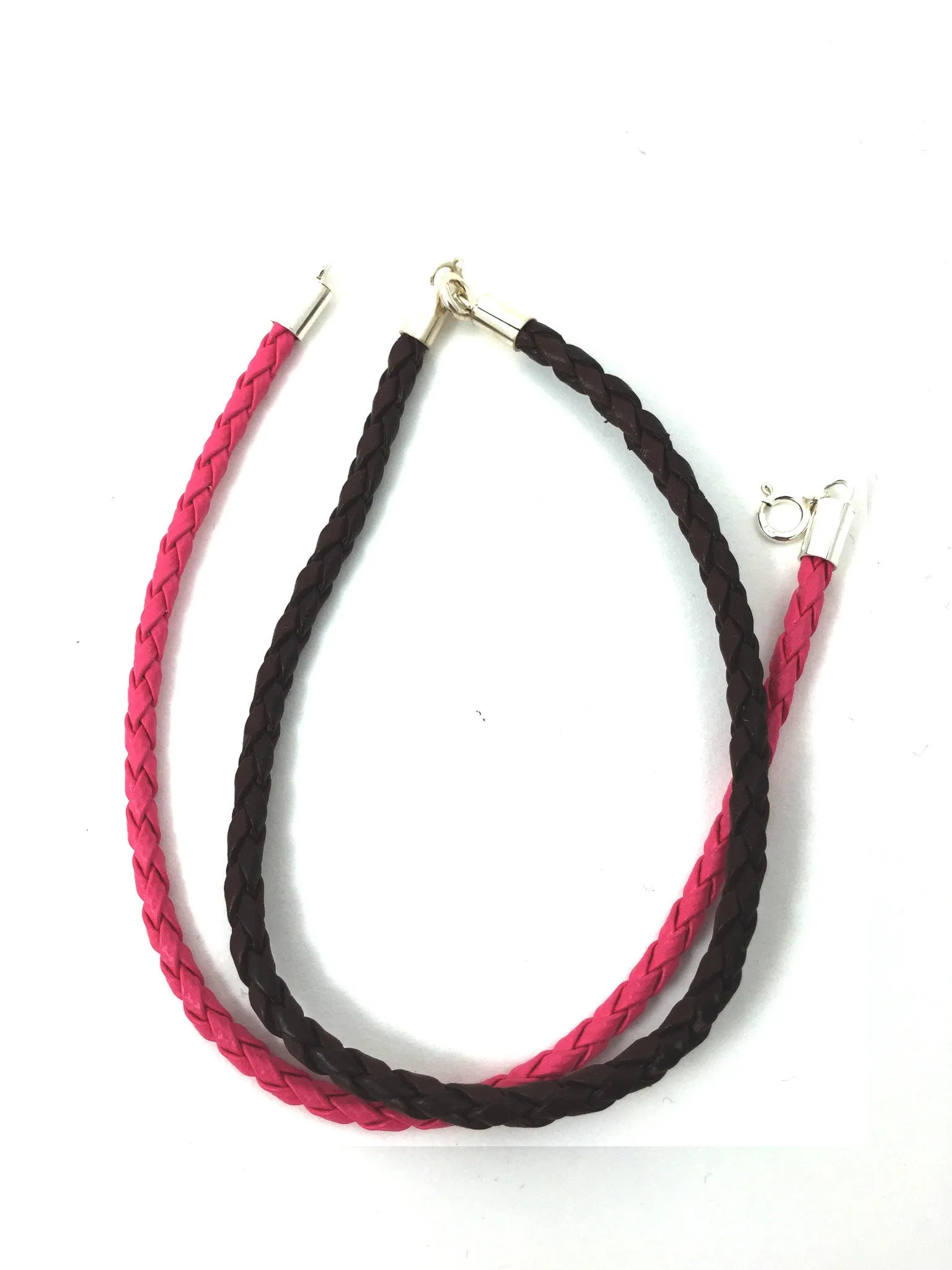 Braided Leather Bracelet 7 inch