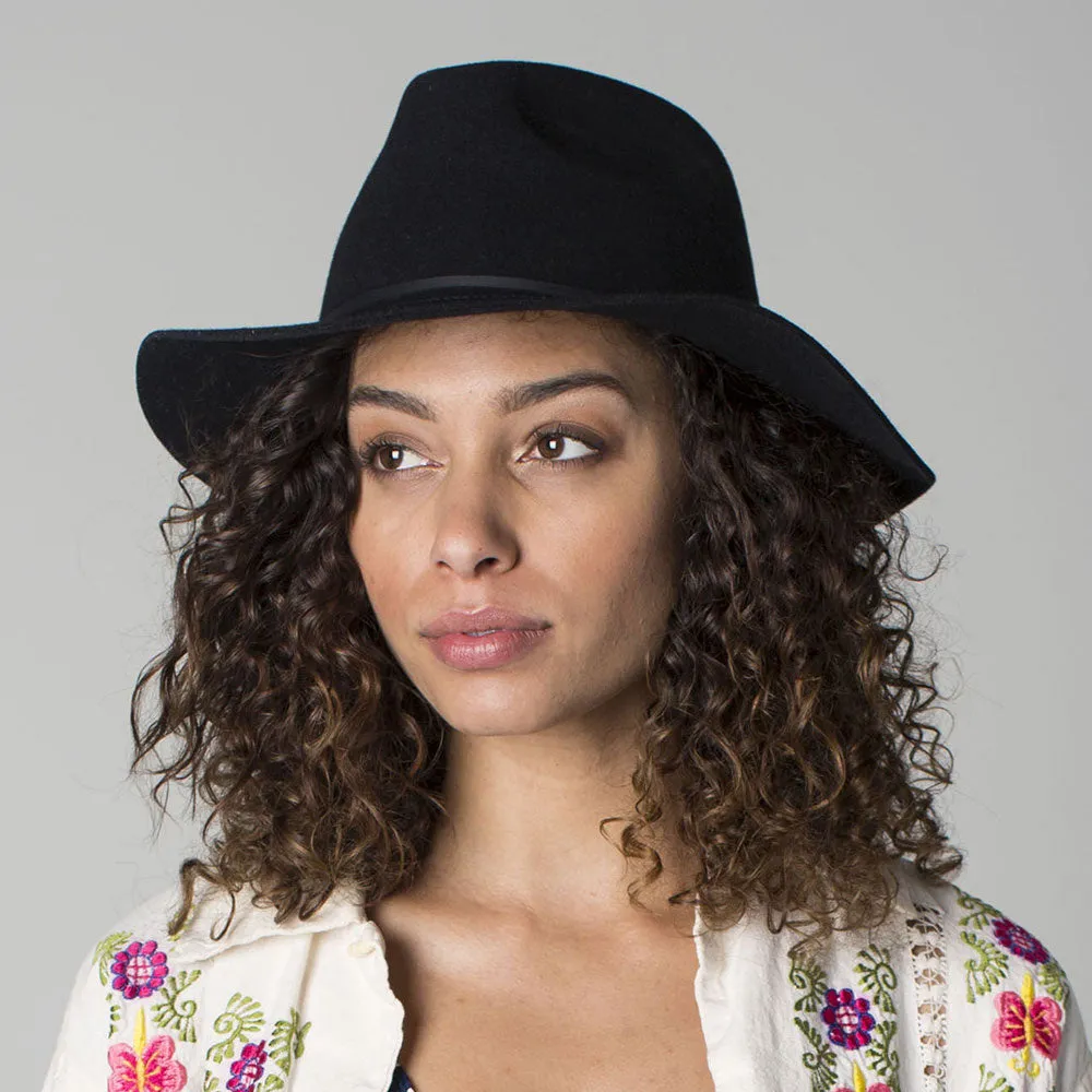 Brixton Hats Wesley Fedora Hat - Black