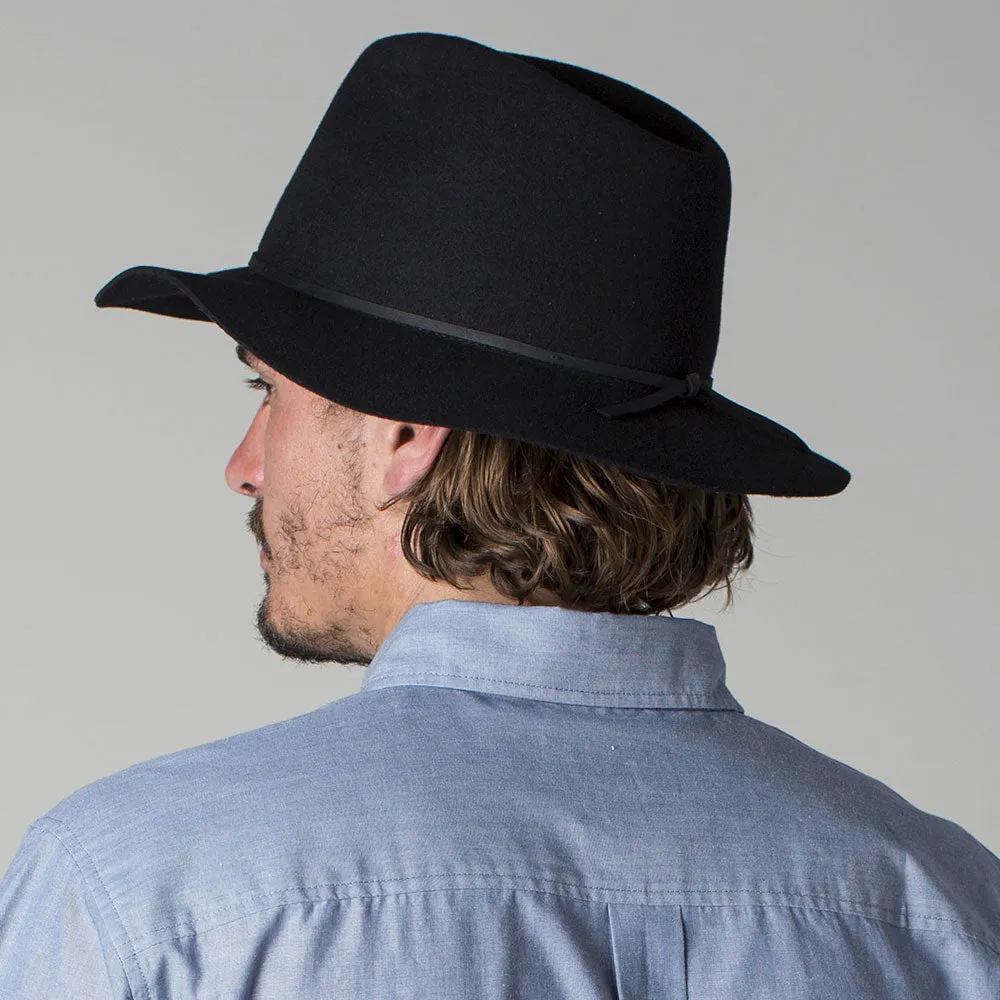 Brixton Hats Wesley Fedora Hat - Black