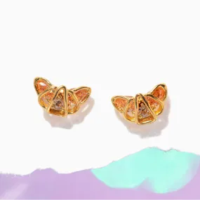 Croissant Studs - Gold Earrings