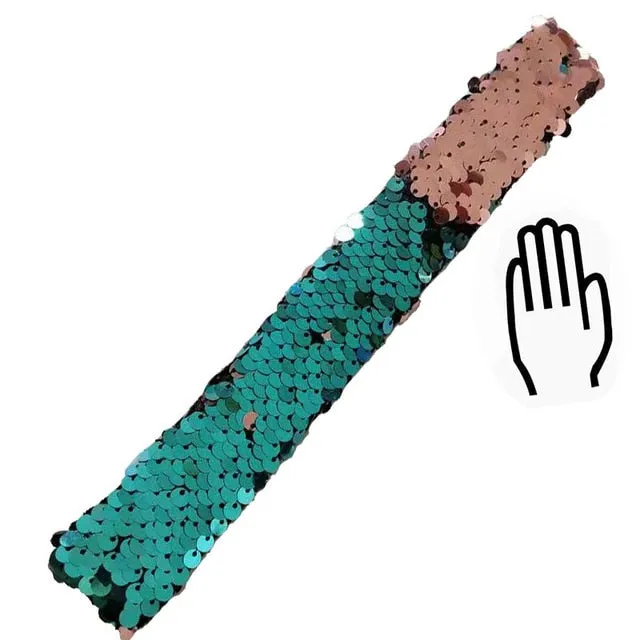 Glitter Sequin Slap Bracelet for Children