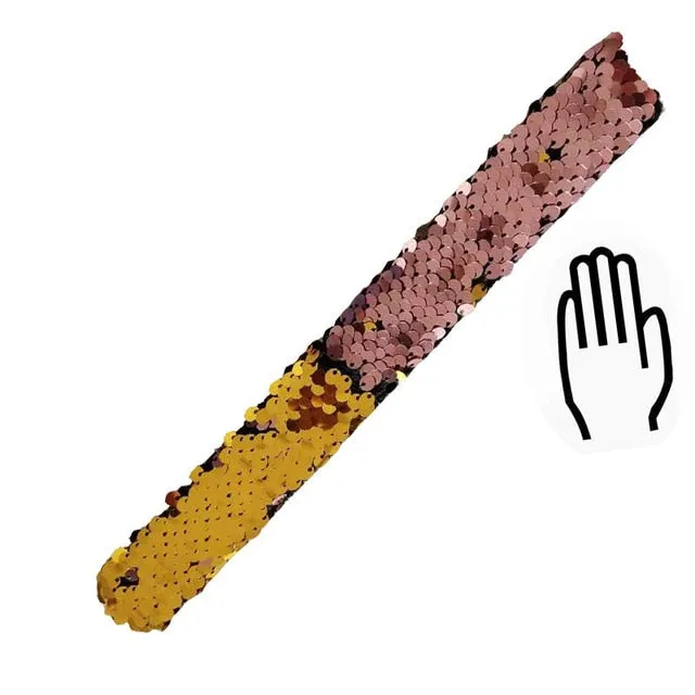 Glitter Sequin Slap Bracelet for Children