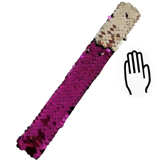 Glitter Sequin Slap Bracelet for Children