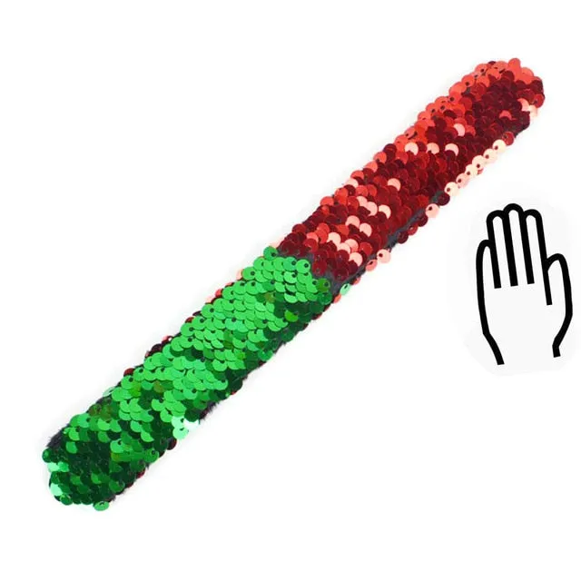 Glitter Sequin Slap Bracelet for Children