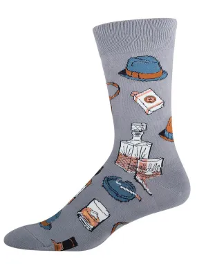 Grey Vintage Fellow Socks (Men's)