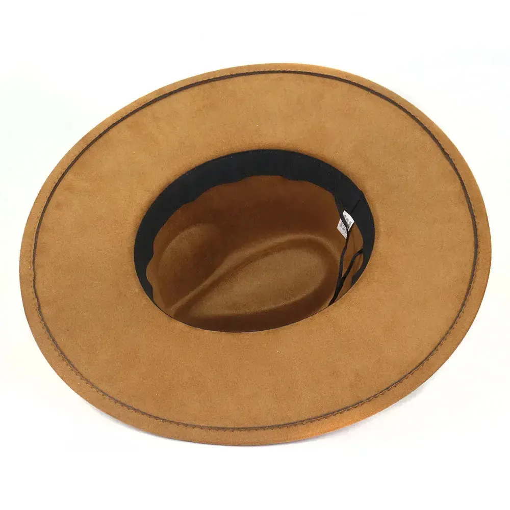 Hearts Band Suede Fedora Hat