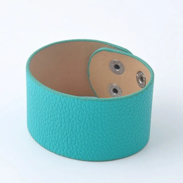Leather Cuff Bracelet For Kids