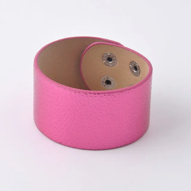 Leather Cuff Bracelet For Kids