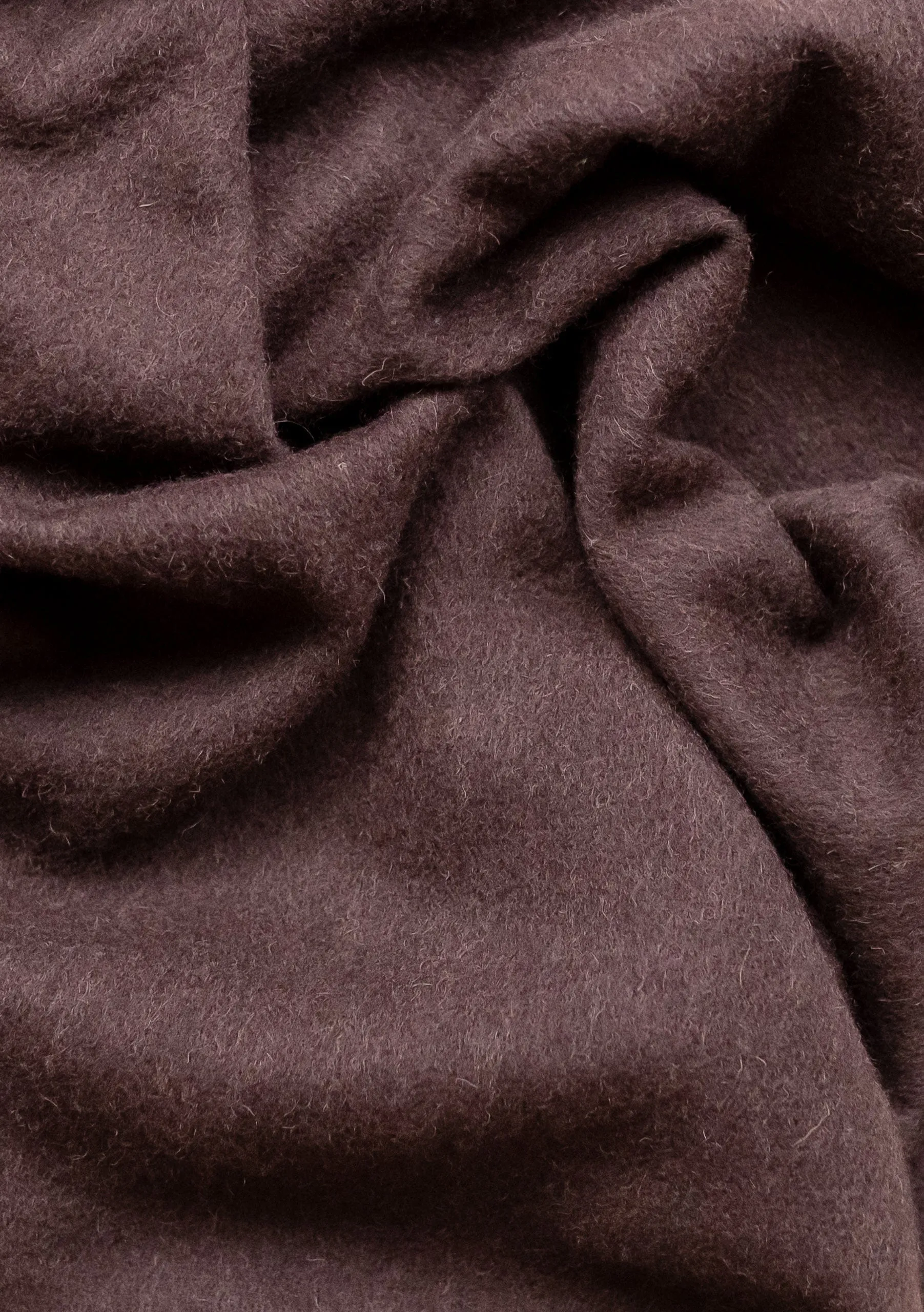 Men's Lambswool Oversized Scarf in Brown