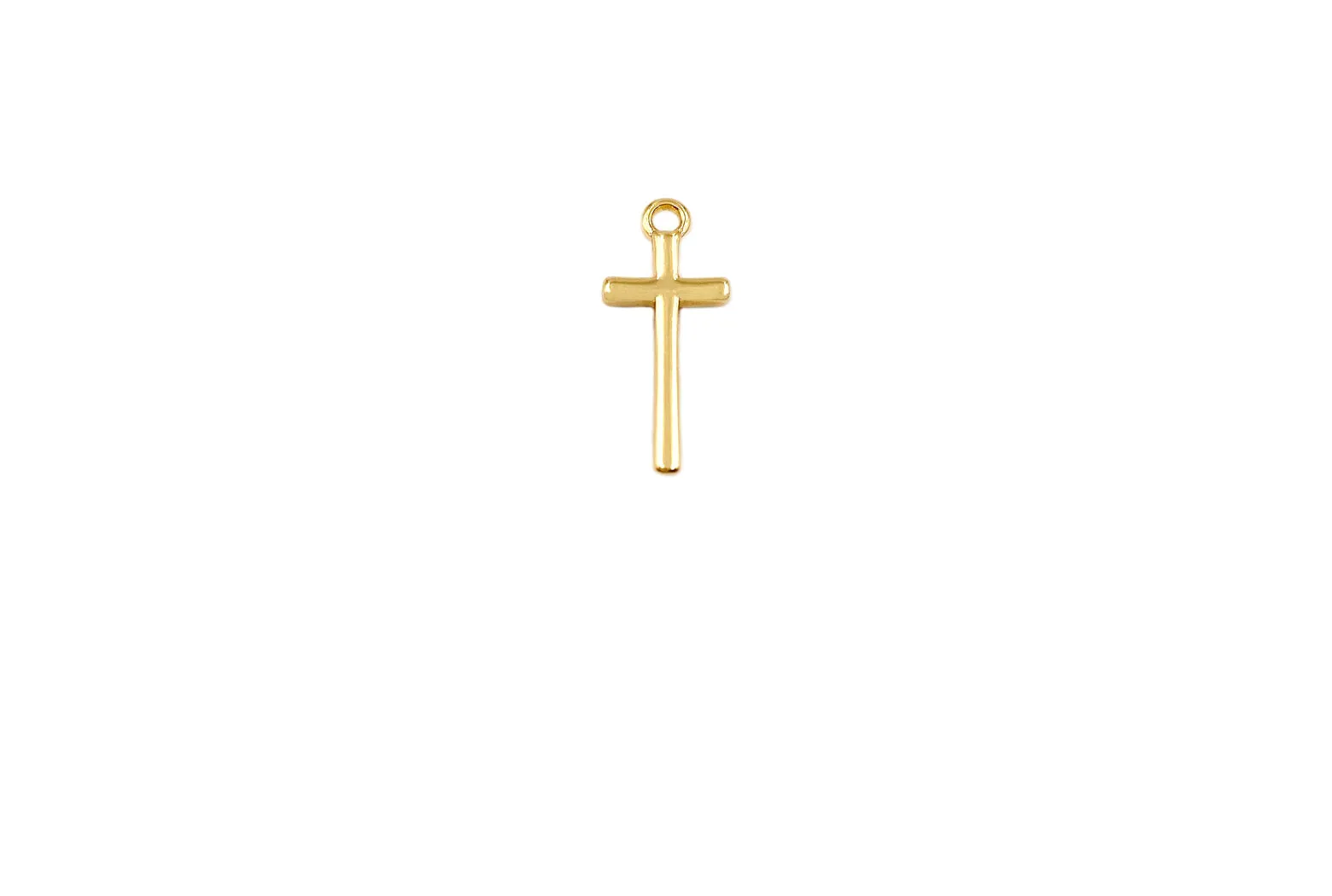 MP3937 18k Gold Plated Dainty Cross Charm /Pendant