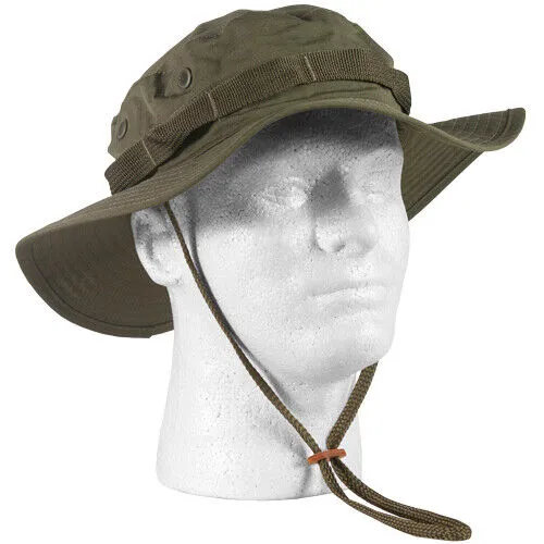 OD Green Jungle Boonie Hat Type II Tropical U.S Military NYCO Ripstop USA Made