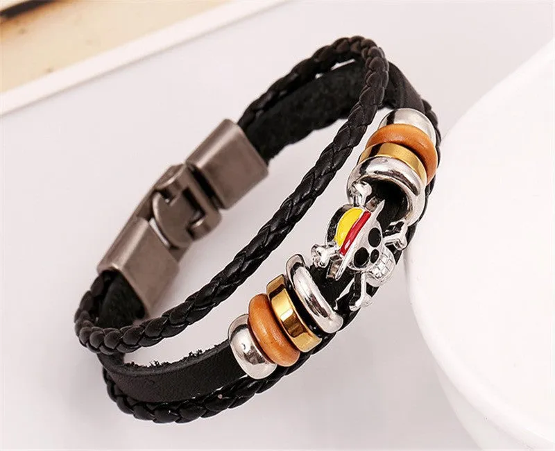 One Piece Bracelet for Men - Skull Logo