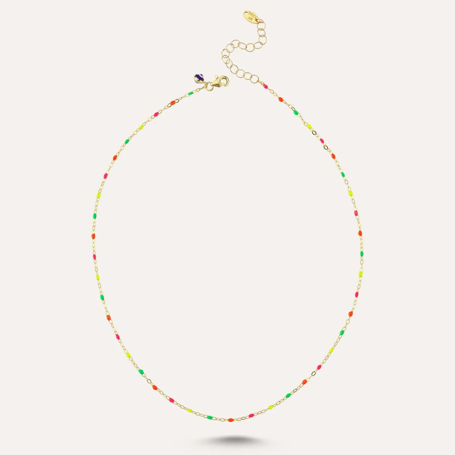 Rainbow Dot Necklaces