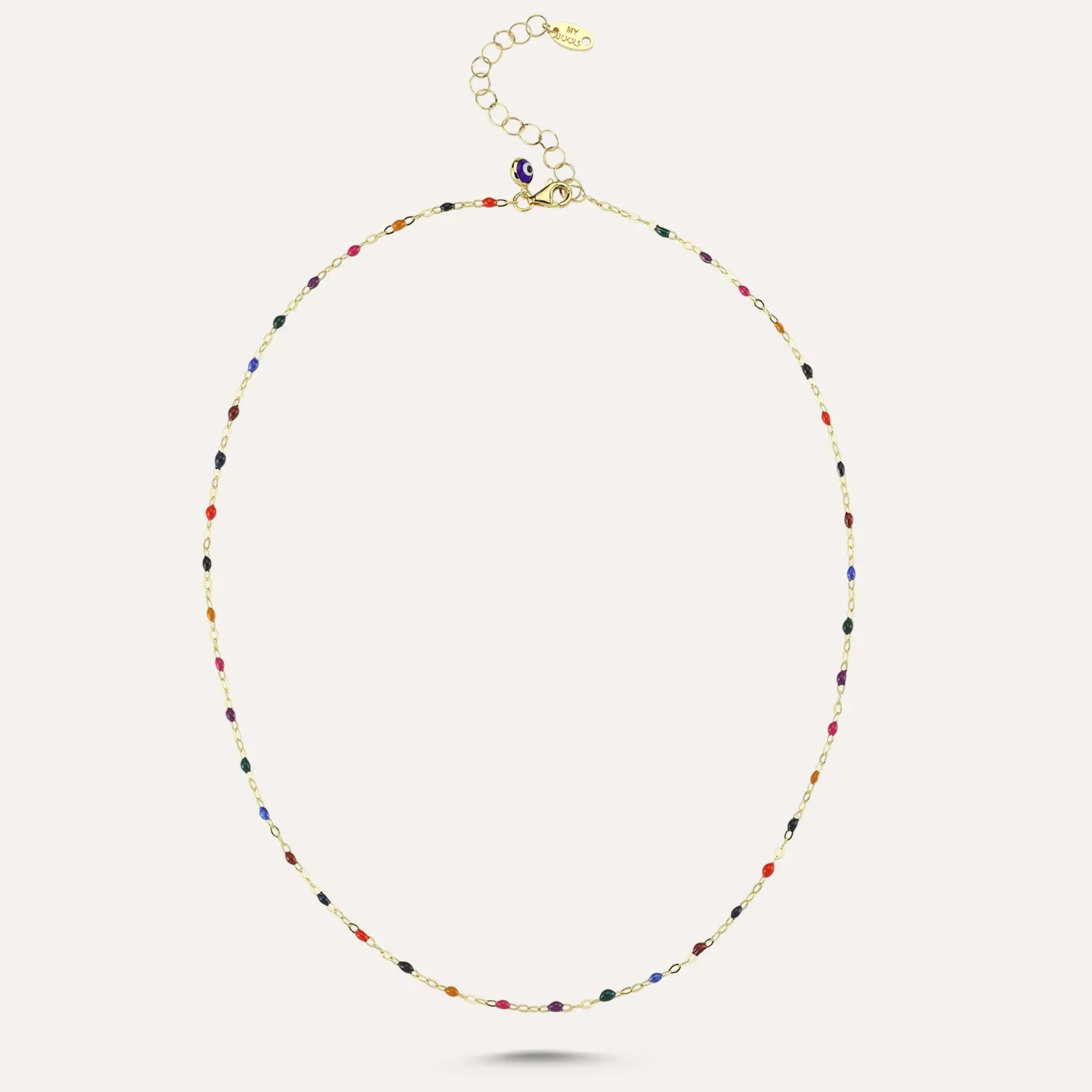 Rainbow Dot Necklaces