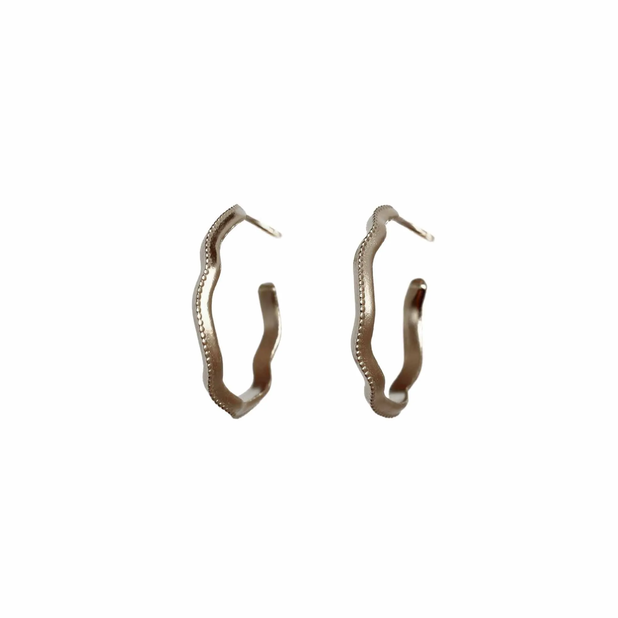 Sleepy Wiggle Asymmetrical Hoop Earrings