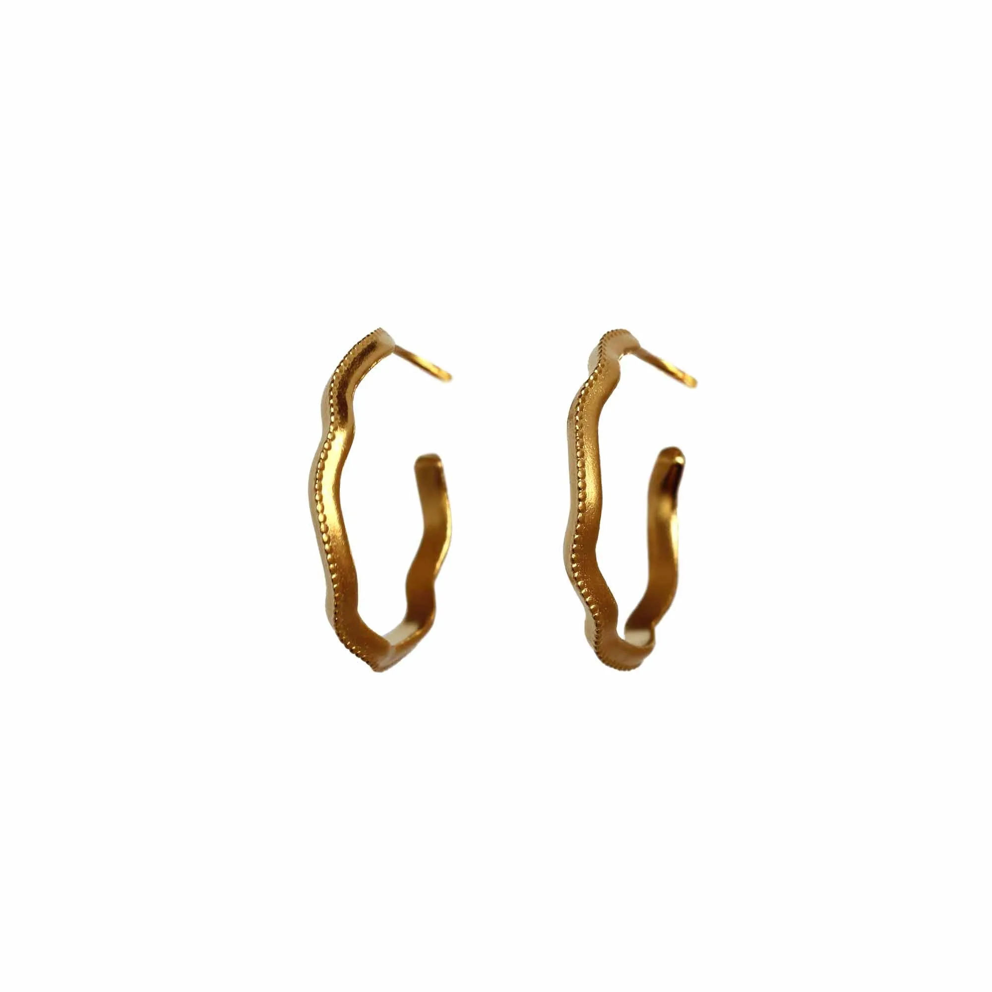 Sleepy Wiggle Asymmetrical Hoop Earrings