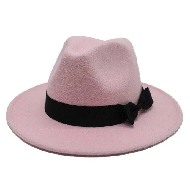 Spring Wide Brim Fedora Hats