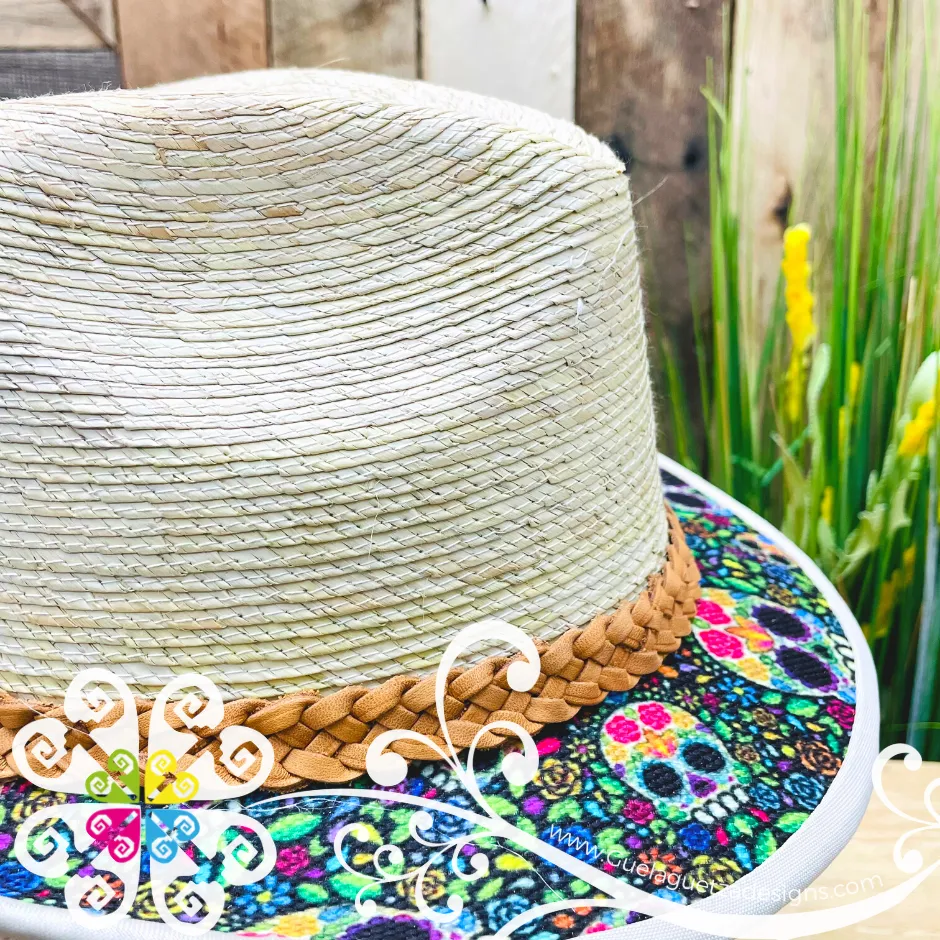 Sugar Skull - Fedora Palm Hat