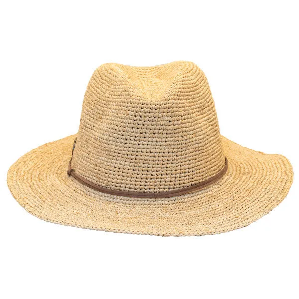 Sun 'N' Sand - Raffia Wide Brim Fedora Hat