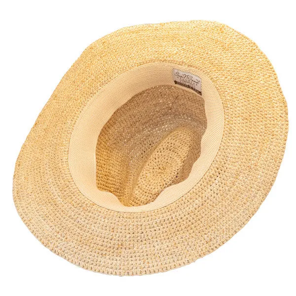 Sun 'N' Sand - Raffia Wide Brim Fedora Hat