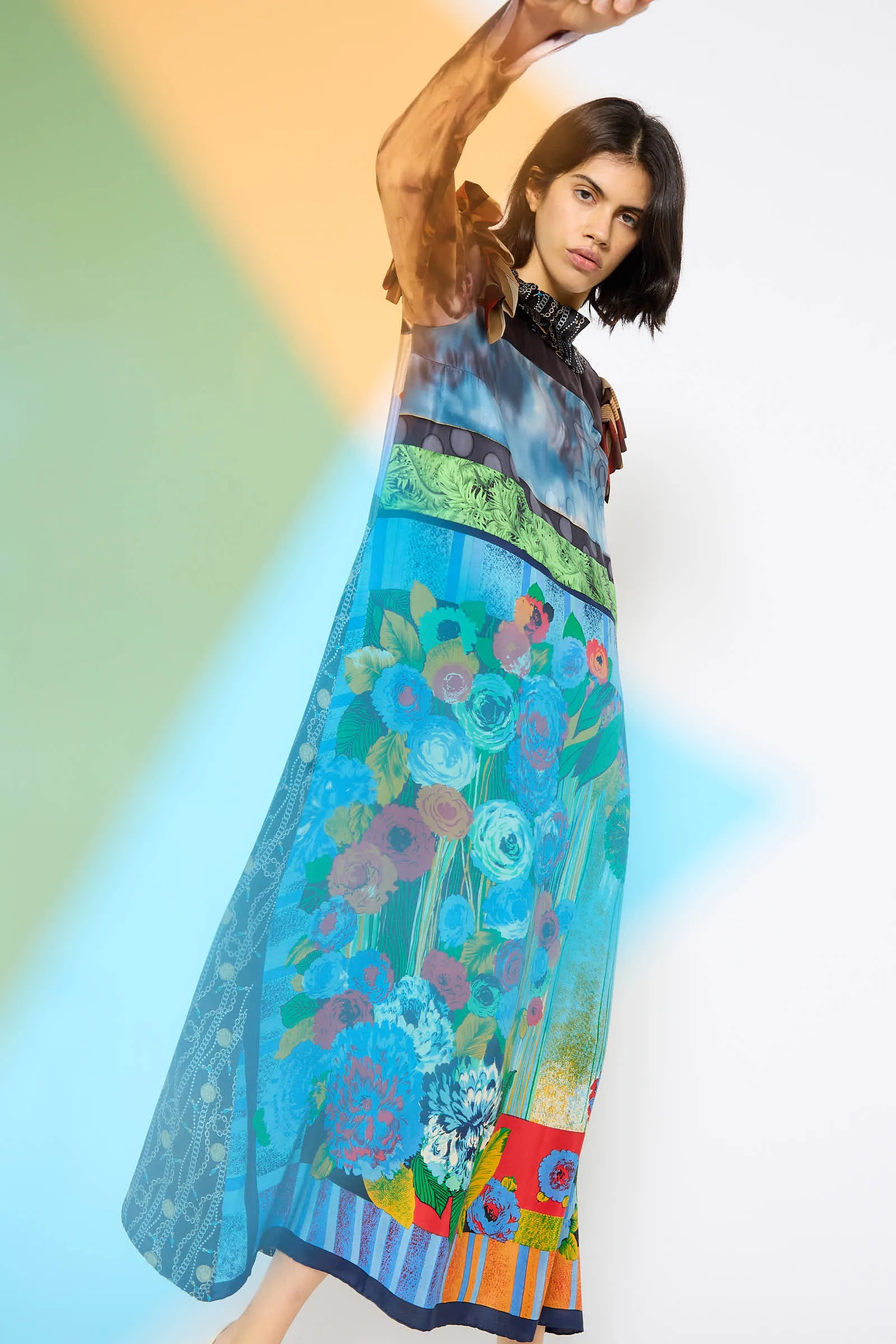 The Treasure Dress in Vintage Scarves