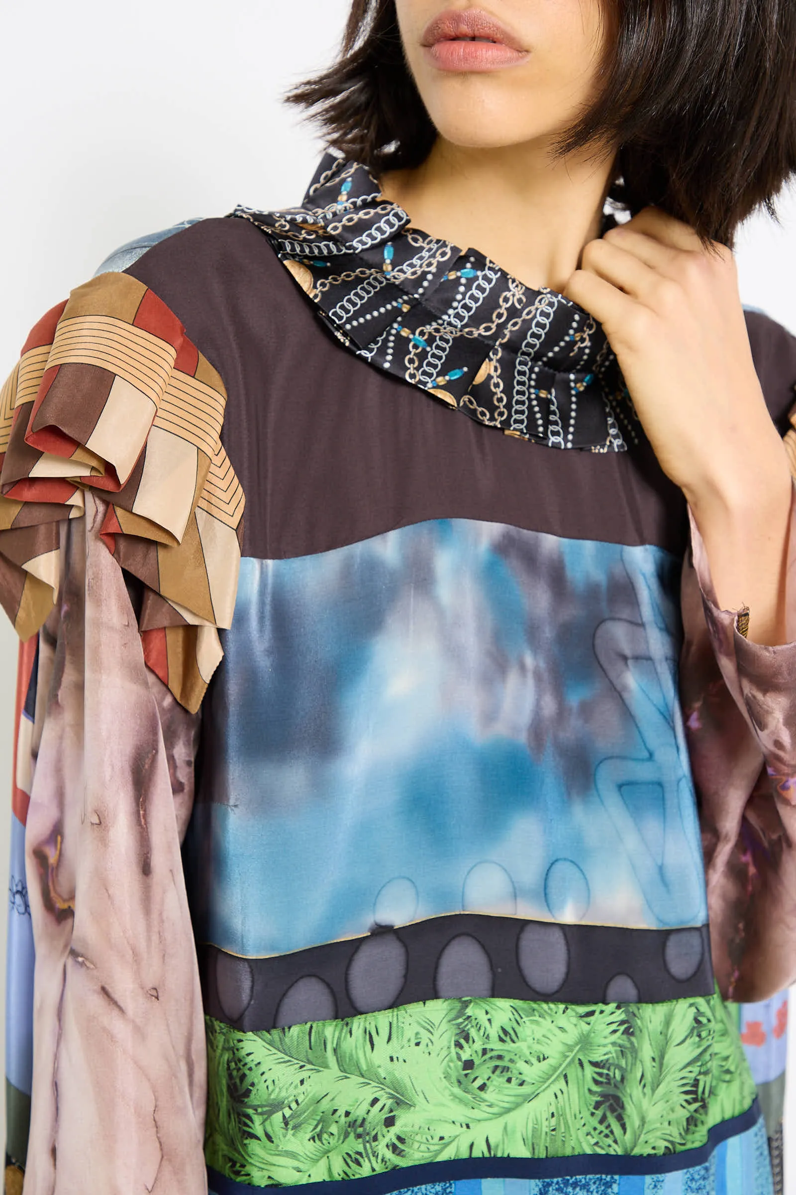 The Treasure Dress in Vintage Scarves