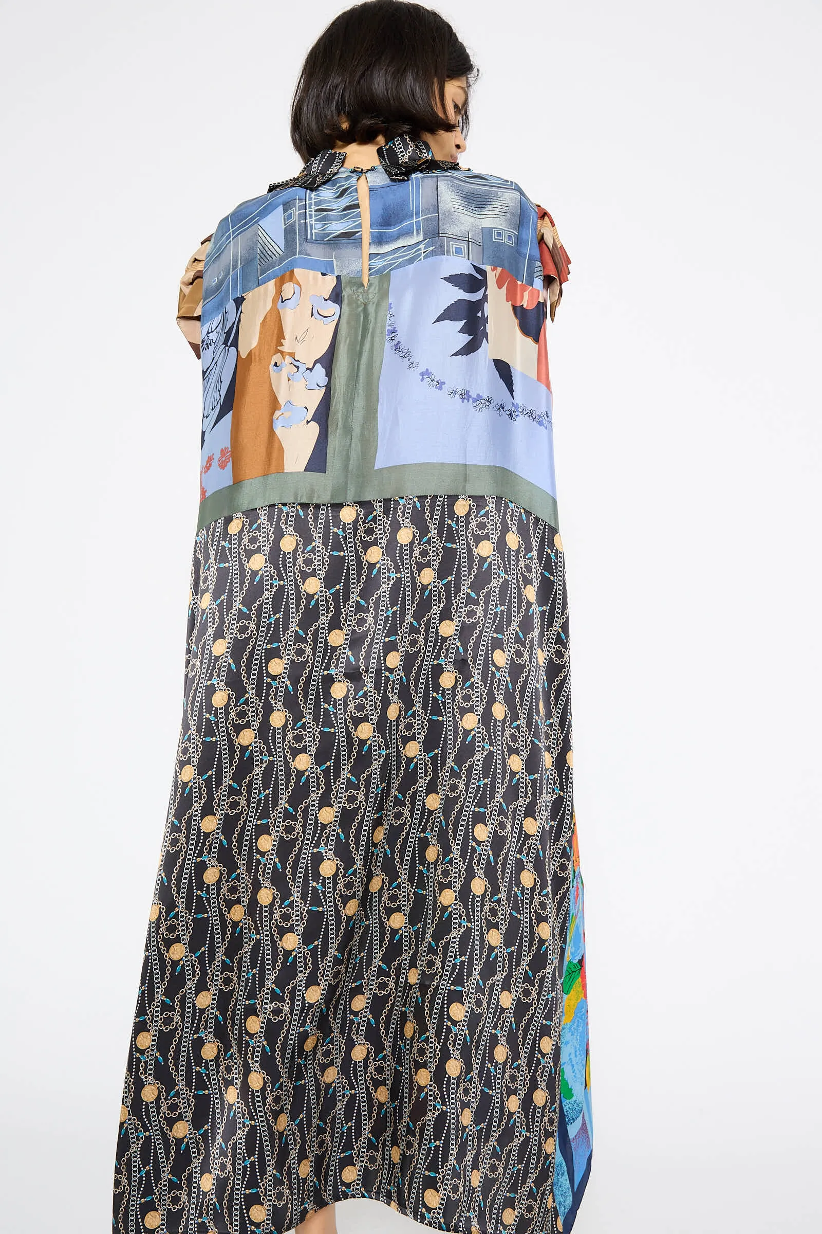 The Treasure Dress in Vintage Scarves
