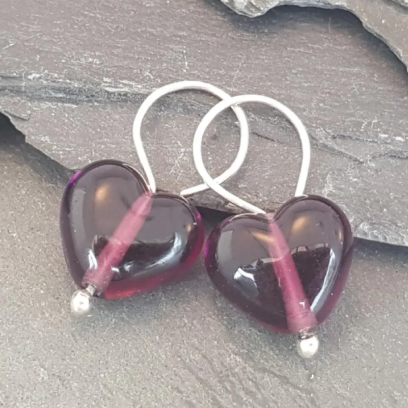 Velvet & Gloss Collection - Cora Heart Earrings