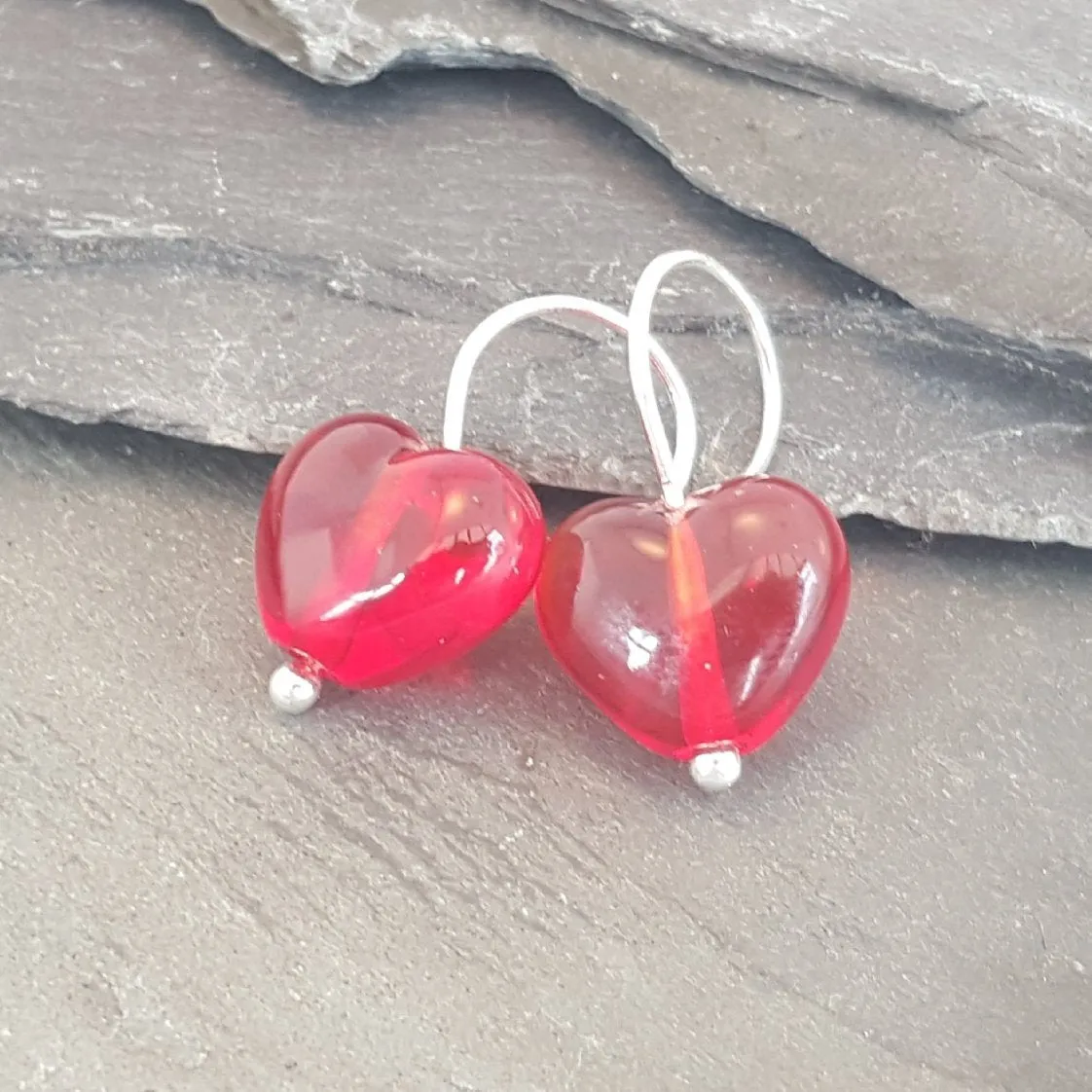 Velvet & Gloss Collection - Cora Heart Earrings