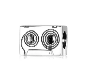 Vintage Memories Cassette Tape Charm 925 Sterling Silver