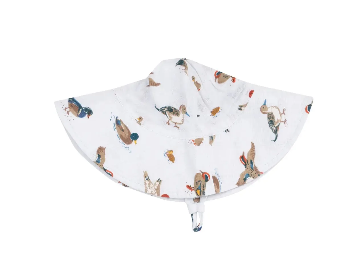 Wide Brim Sunhat- Ducks Blue